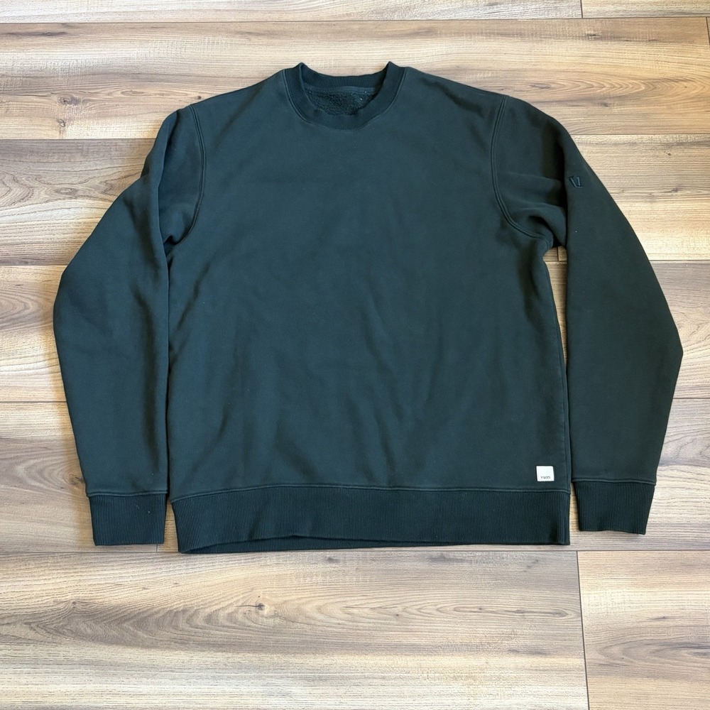 Vuori Men's Seaside Crew Neck Sweatshirt Evergreen Size Small